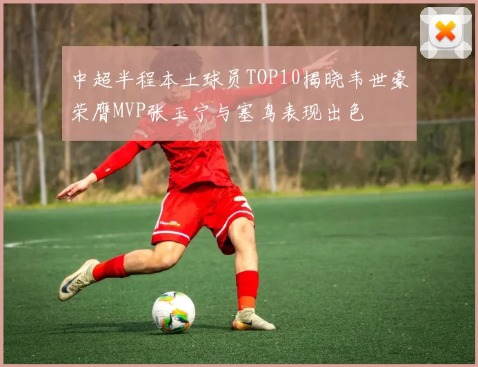 中超半程本土球员TOP10揭晓韦世豪荣膺MVP张玉宁与塞鸟表现出色