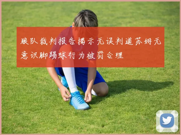 狼队裁判报告揭示无误判道苏姆无意识脚踢球行为被罚合理